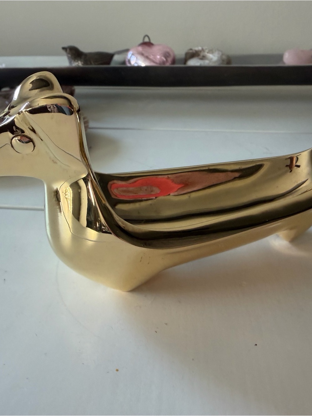 Jonathan Adler Brass Dachshund Ring Bowl Trinket Dish